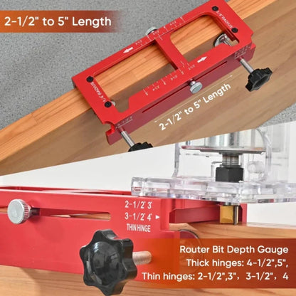 Adjustable Jig for Routing Door Hinge Mortises