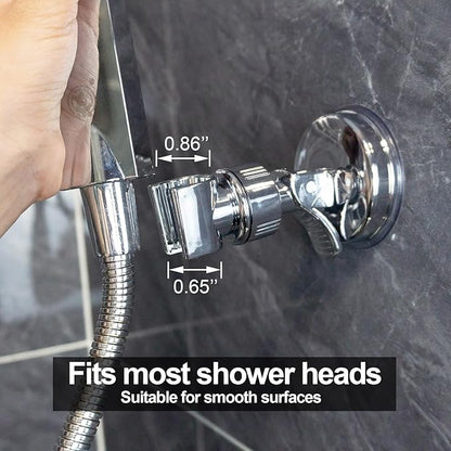 Drill-Free Suction Mount with Adjustable Hand-Shower Cradle