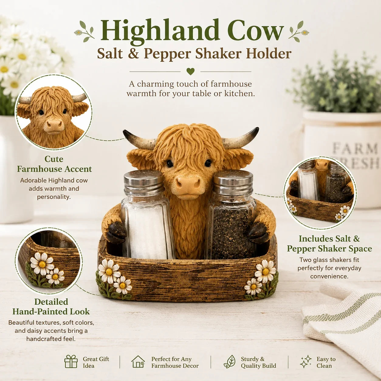 Purpose-Built Adorable Highland Cow Farmhouse Collection – Salt &