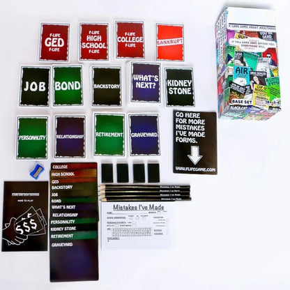 Dark-Humor Adulthood Life Simulation Party Card Game