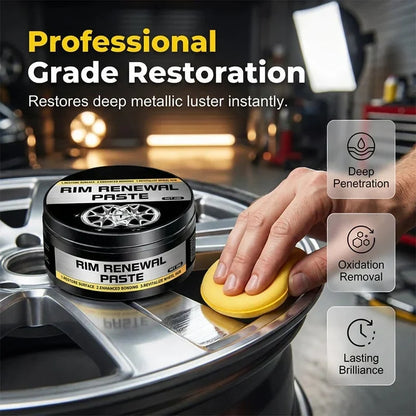 Vehicle-Ready All-in-One Wheel Care & Restoration Paste for Garage Use