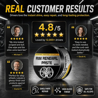 Vehicle-Ready All-in-One Wheel Care & Restoration Paste for Garage Use