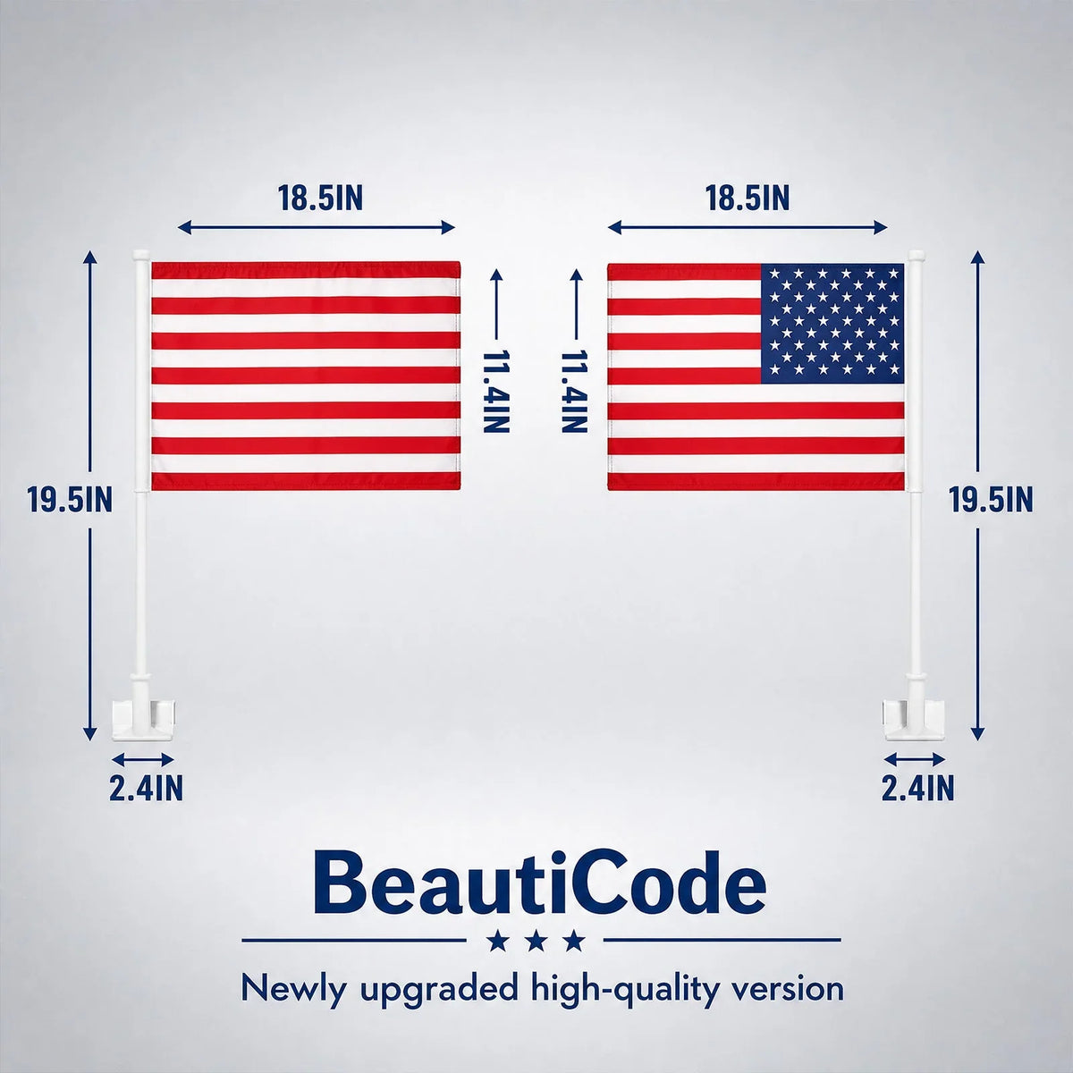 Vehicle-Ready 4th Of July – Hood Flag for Practical Car Use