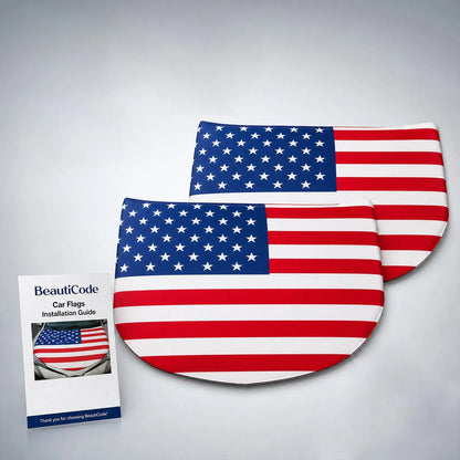Vehicle-Ready 4th Of July – Hood Flag for Practical Car Use