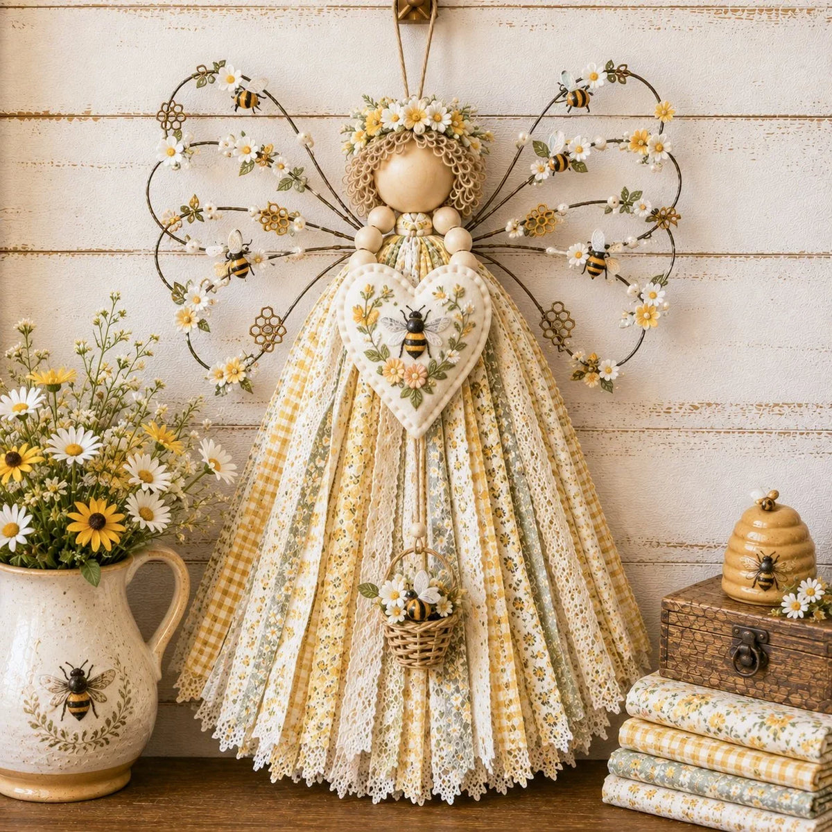 Make-Your-Own Hanging Angel Fabric Decoration