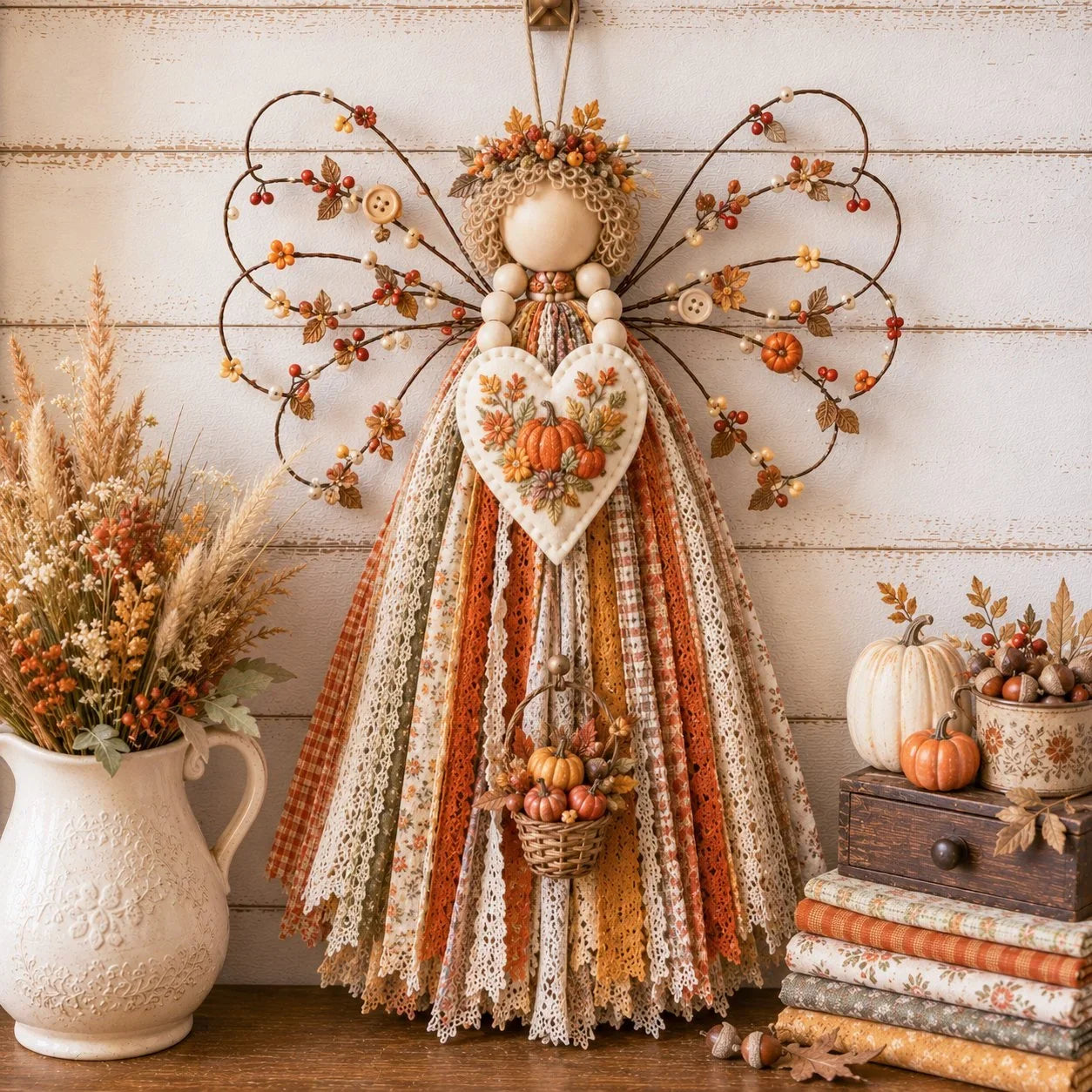 Make-Your-Own Hanging Angel Fabric Decoration