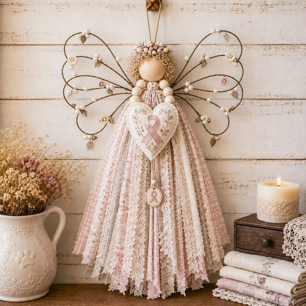 Make-Your-Own Hanging Angel Fabric Decoration