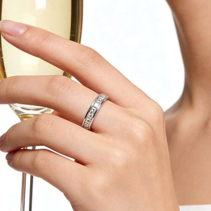Distinctive Anxiety Rings for Women and Men Titanium Steel Spinner