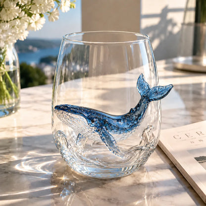 Distinctive Artisanal Blue Ringed Octopus Glassware for Everyday Wear