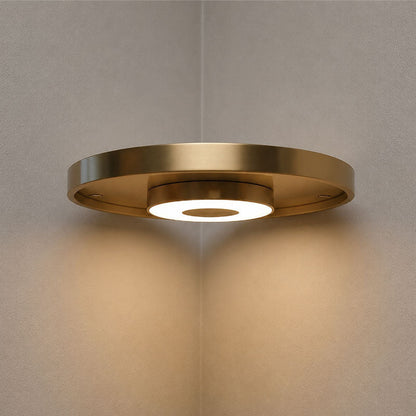 Decorative Floating Wall Shelf with Built-in Ambient LED Light&USB