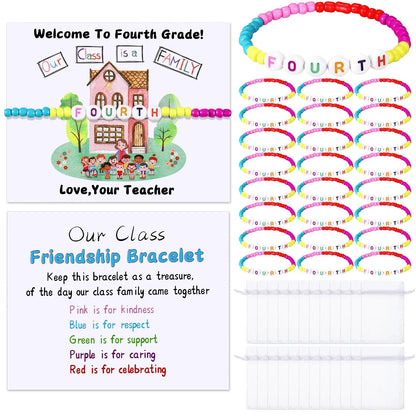 Vehicle-Ready Back to School Friendship Bracelets Set -Include Our