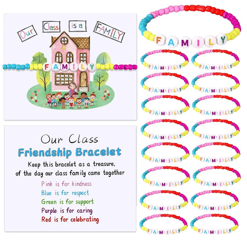 Vehicle-Ready Back to School Friendship Bracelets Set -Include Our