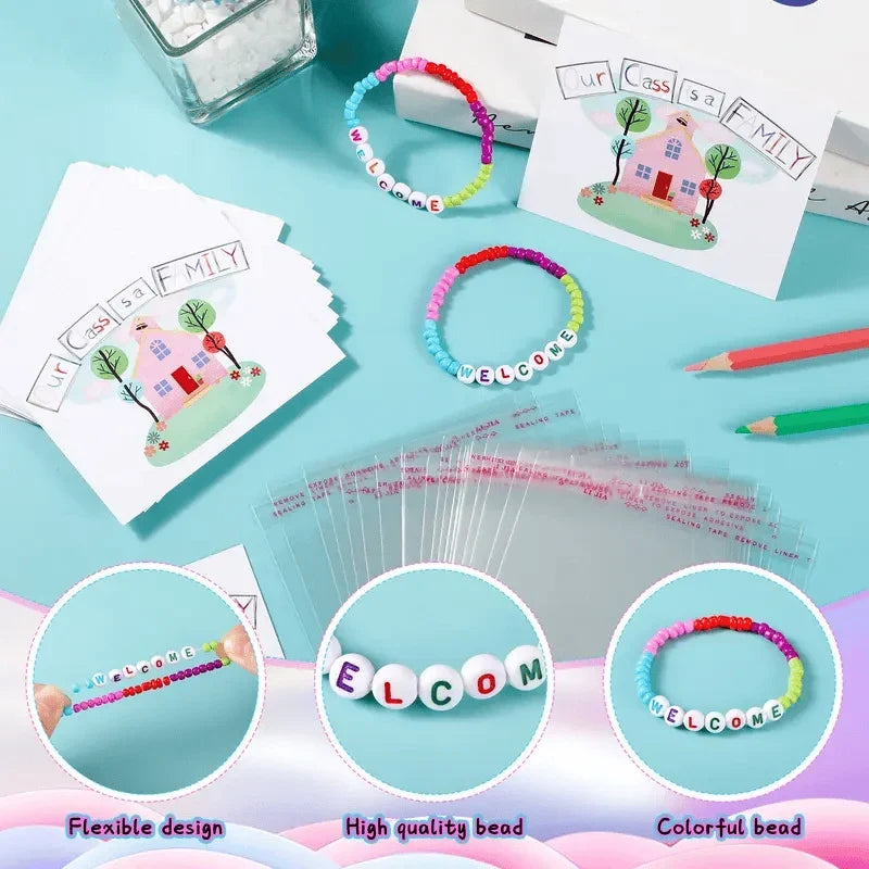 Vehicle-Ready Back to School Friendship Bracelets Set -Include Our