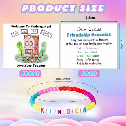 Vehicle-Ready Back to School Friendship Bracelets Set -Include Our