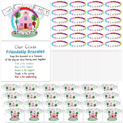 Vehicle-Ready Back to School Friendship Bracelets Set -Include Our