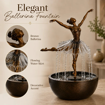 Purpose-Built Elegant Ballerina Waterfall Fountain for Everyday Use