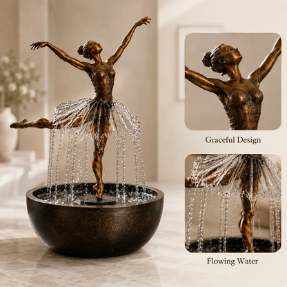 Purpose-Built Elegant Ballerina Waterfall Fountain for Everyday Use