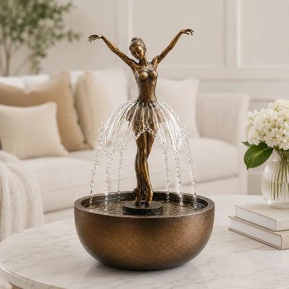Purpose-Built Elegant Ballerina Waterfall Fountain for Everyday Use
