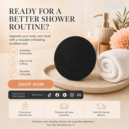 Easy-Care 2-Pack Scrub Bath Pads – Gently exfoliate, unclog pores