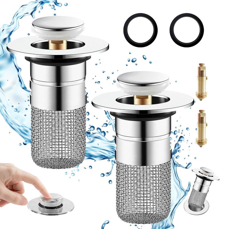 Easy-Care Universal Pop-Up Sink Drain Filter for Routine Upkeep