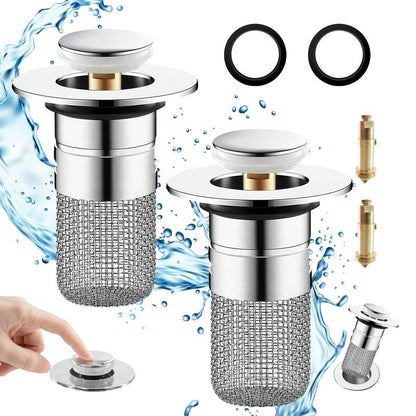 Easy-Care Universal Pop-Up Sink Drain Filter for Routine Upkeep
