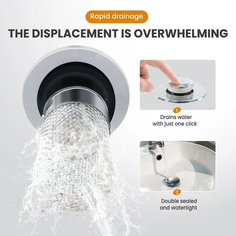 Easy-Care Universal Pop-Up Sink Drain Filter for Routine Upkeep
