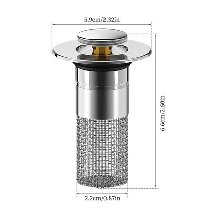 Easy-Care Universal Pop-Up Sink Drain Filter for Routine Upkeep