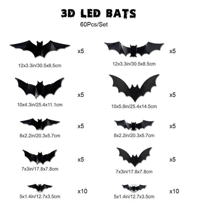 Decorative 3D Bat LED Wall Light Decor for Focused Lighting