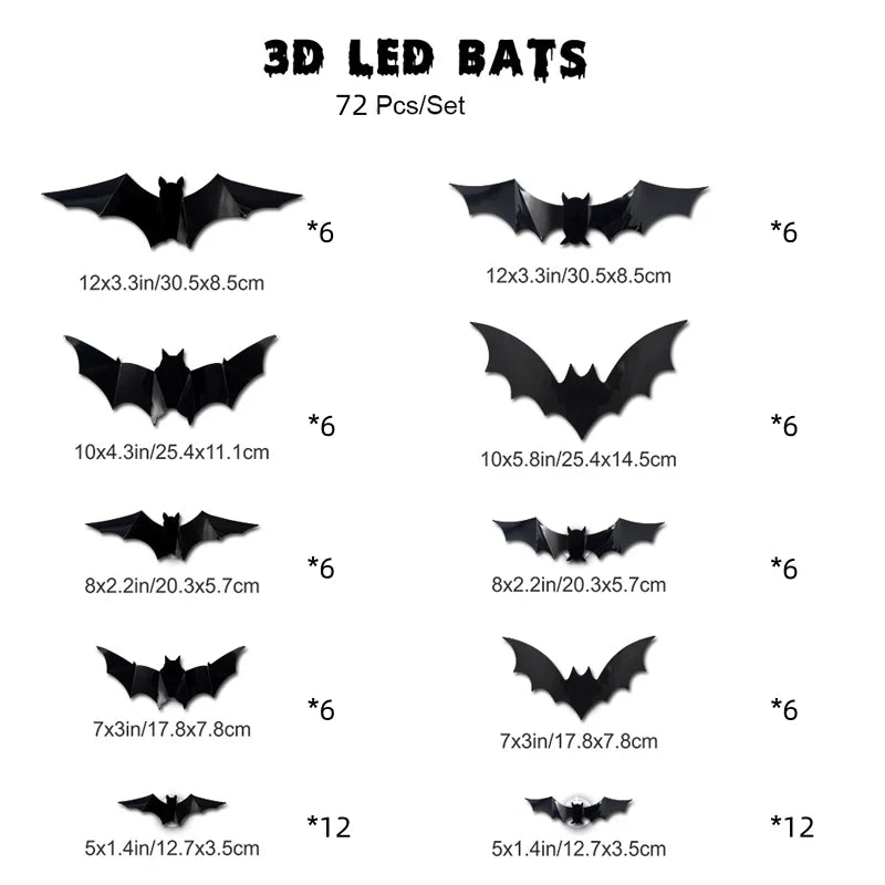 Decorative 3D Bat LED Wall Light Decor for Focused Lighting