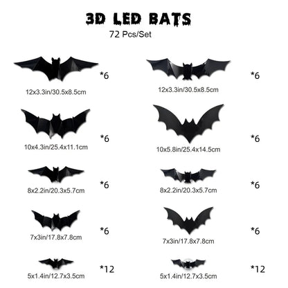 Decorative 3D Bat LED Wall Light Decor for Focused Lighting