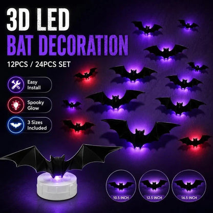 Decorative 3D Bat LED Wall Light Decor for Focused Lighting