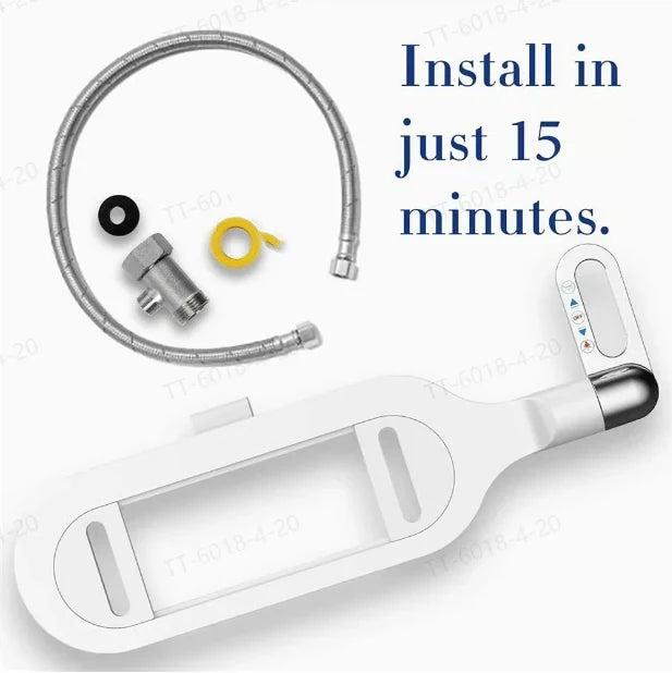 Non-Electric Dual Nozzle Bidet with Self-Cleaning Function