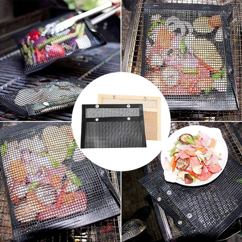 Reusable Non-Stick BBQ Grill Mesh Bag