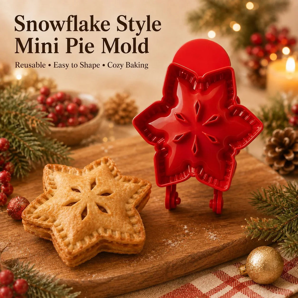 Purpose-Built Beginner-Friendly Mini Hand Pie Press Mold – 6 Fun