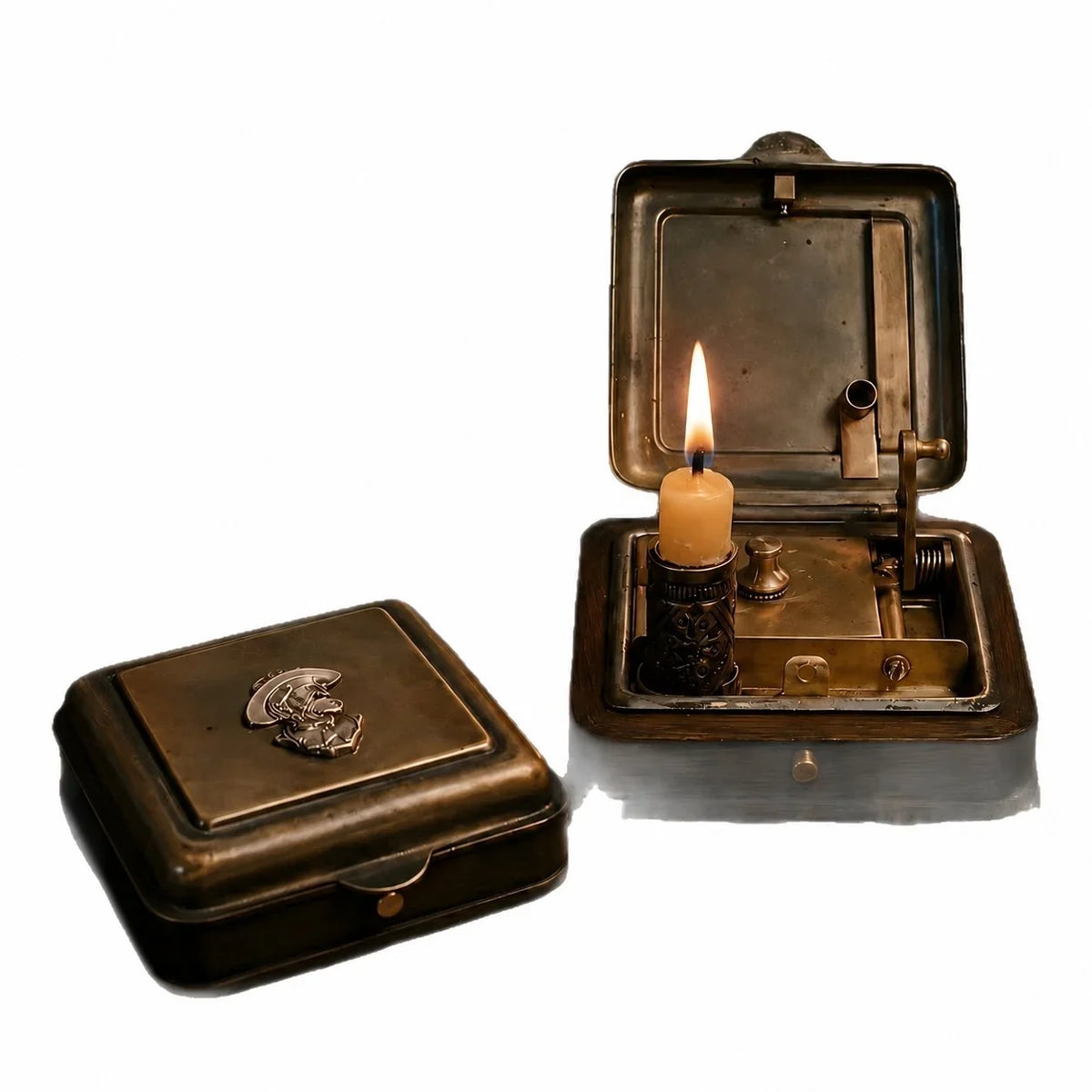 Purpose-Built 19th Century Mechanical Candle Box for Everyday Use