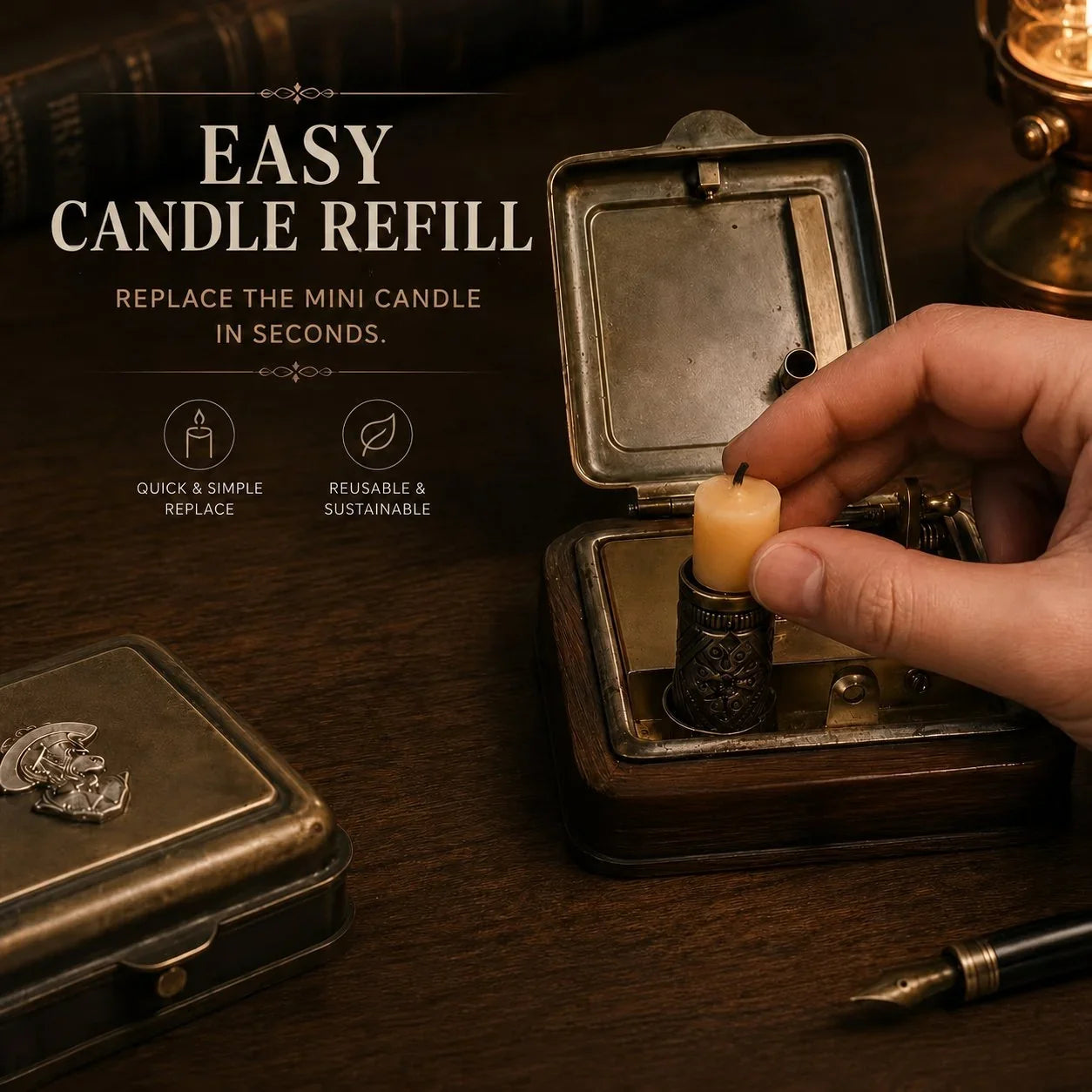 Purpose-Built 19th Century Mechanical Candle Box for Everyday Use