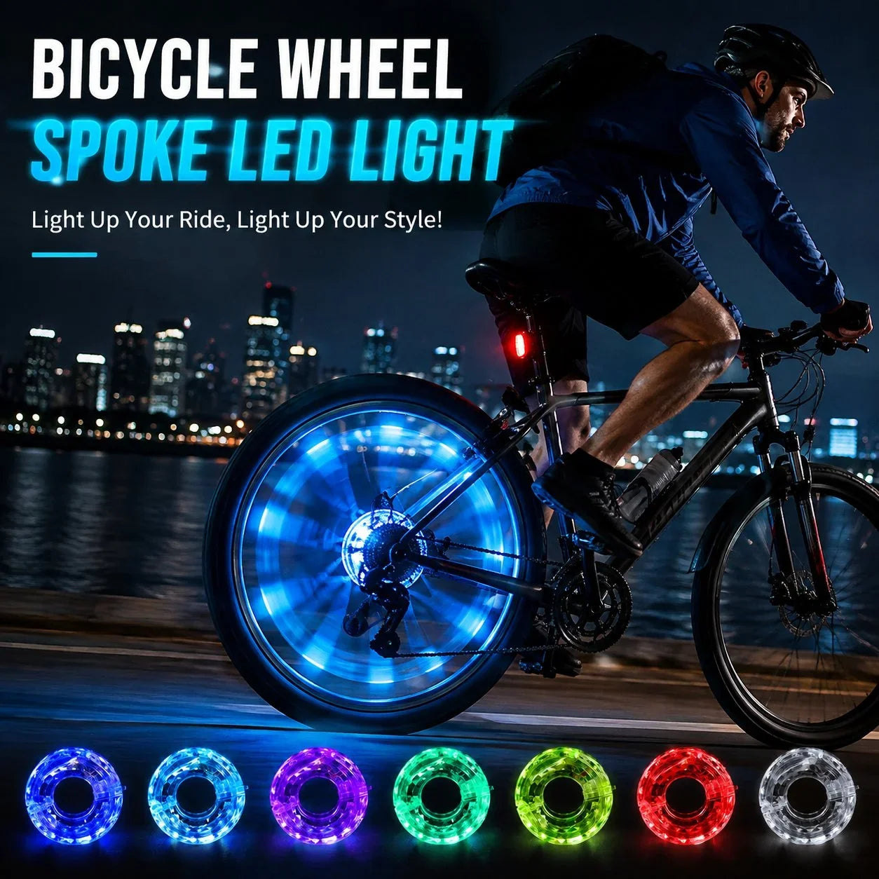 Decorative Bicycle Wheel Spoke LED Light for Focused Lighting