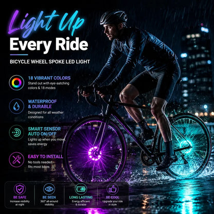Decorative Bicycle Wheel Spoke LED Light for Focused Lighting
