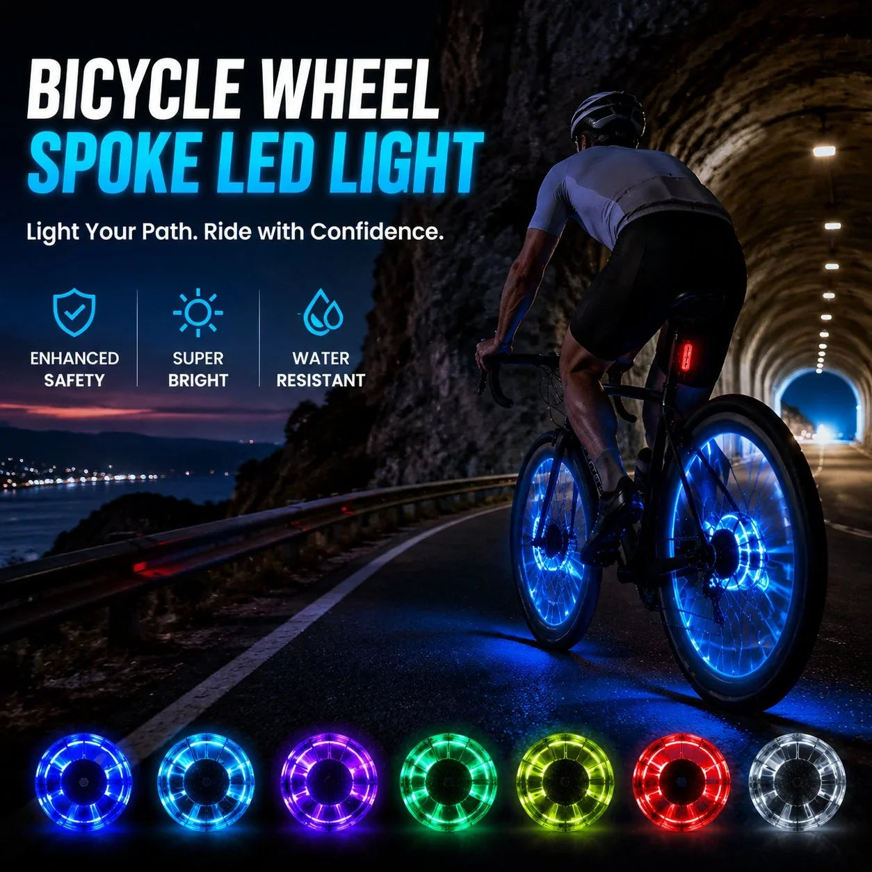 Decorative Bicycle Wheel Spoke LED Light for Focused Lighting