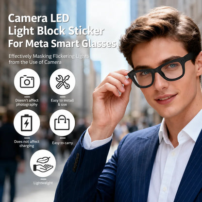 Decorative LED Light Blocking Stickers for Smart Glasses – Discreet