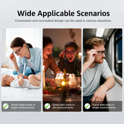 Decorative LED Light Blocking Stickers for Smart Glasses – Discreet