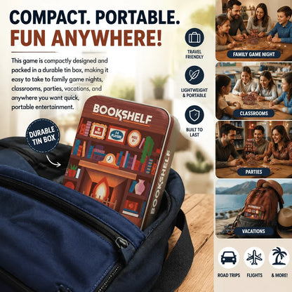 Vehicle-Ready Bookshelf Cooperative Stacking Game – Skill & Balance
