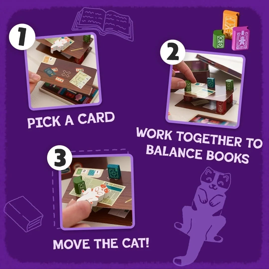 Vehicle-Ready Bookshelf Cooperative Stacking Game – Skill & Balance