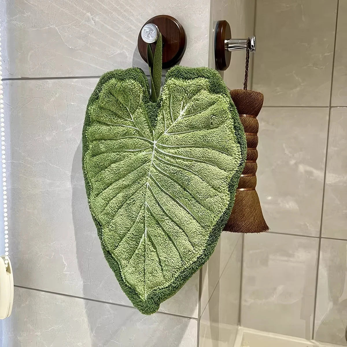 Purpose-Built Botanical Leaf Microfiber Hand Towel for Everyday Use