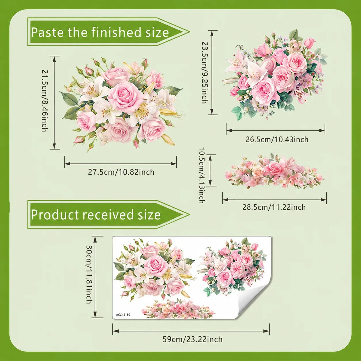 Purpose-Built Botanical Toilet Seat Sticker - Removable Green Leaf