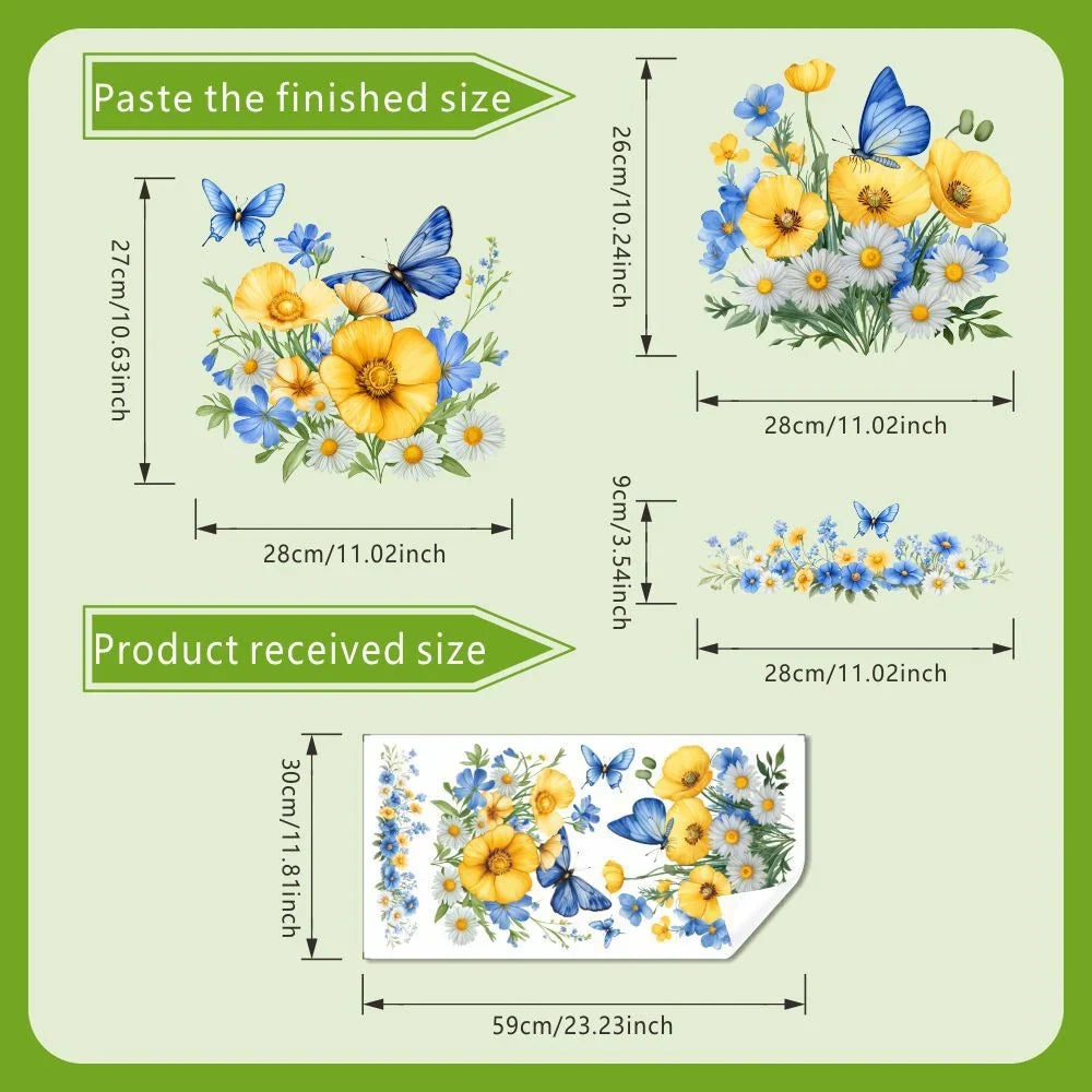 Purpose-Built Botanical Toilet Seat Sticker - Removable Green Leaf