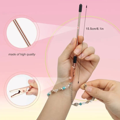 Metal Bracelet Clasp Helper with 6-Inch One-Handed Grip