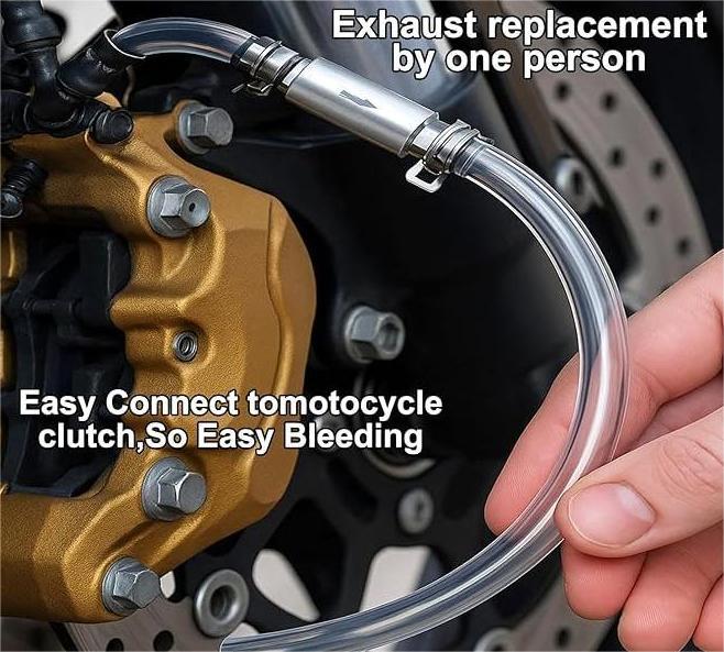 One-Way Brake Bleeder Hose and Dual Check-Valve Kit