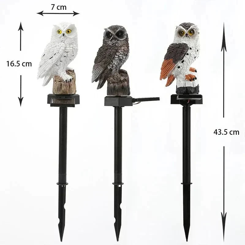 Outdoor Waterproof Solar Owl Light – LED Pathway Light for Lawn