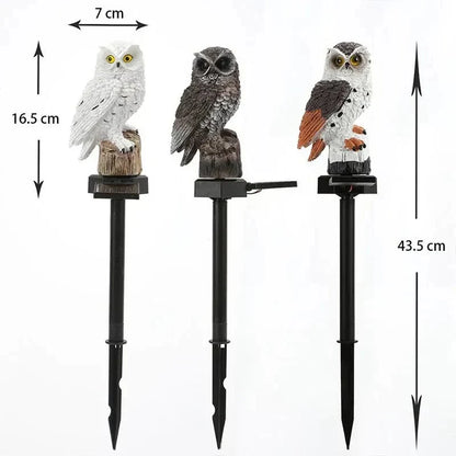 Outdoor Waterproof Solar Owl Light – LED Pathway Light for Lawn